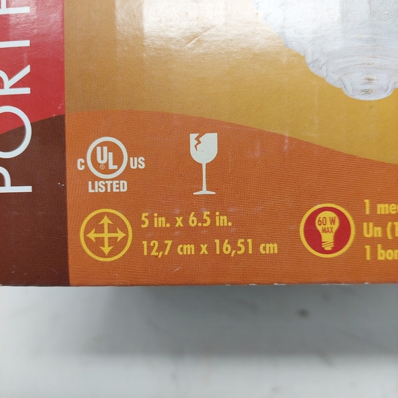 Porfolio Flushmount Ceiling Light Fixture Acorn Shape Hobnail Glass Gold Base - Picture 4 of 12